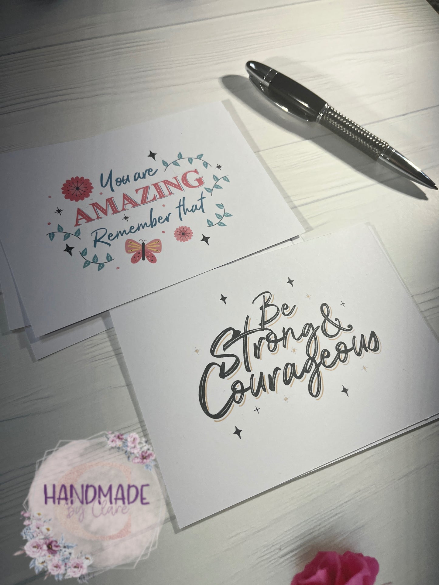 Positive affirmation postcards, letterbox gift, self care cards