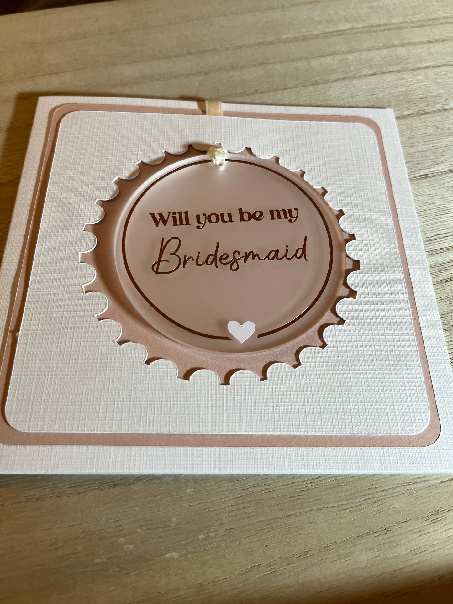 Will you me be my...... wedding party card