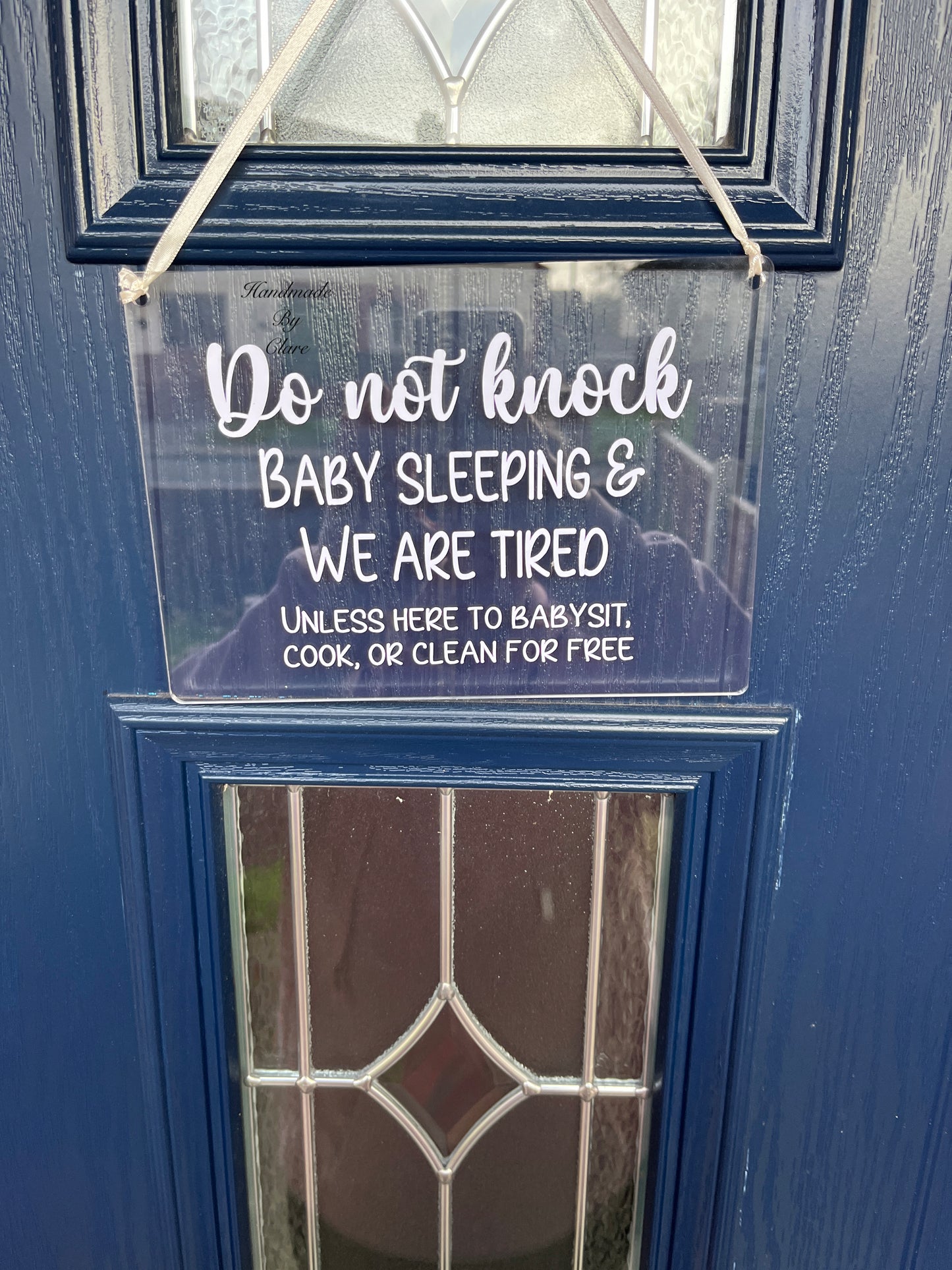 New parents Do not disturb sign