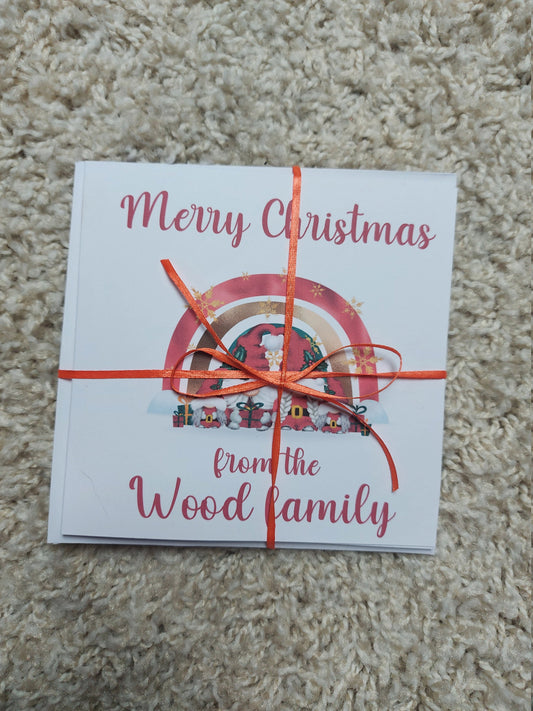 multi pack cards | Christmas cards | gnome cards | personalised cards | family card
