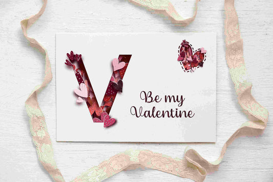Be my Valentine greetings card | valentines card | love card | card for husband | secret admirer card | card for boyfriend