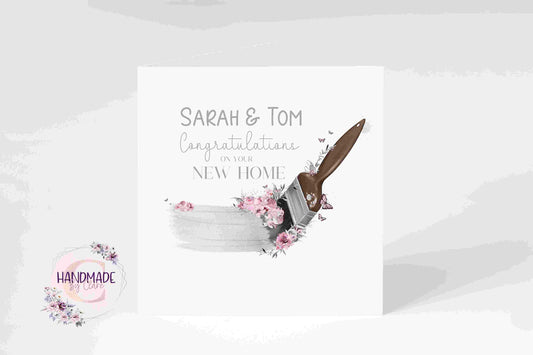 Personalised new home card, | Personalised new house card | Congratulations on new home | House warming