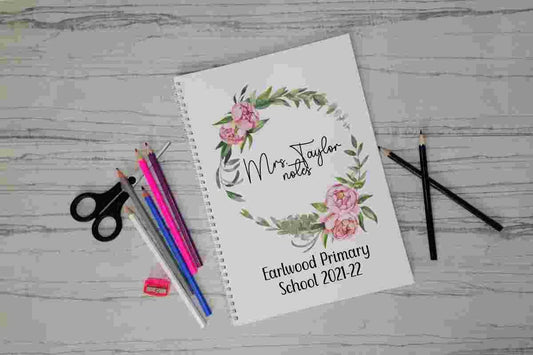 Personalised teacher notebook | Thank you gift | Notepad | teacher gift | teaching assistant gift