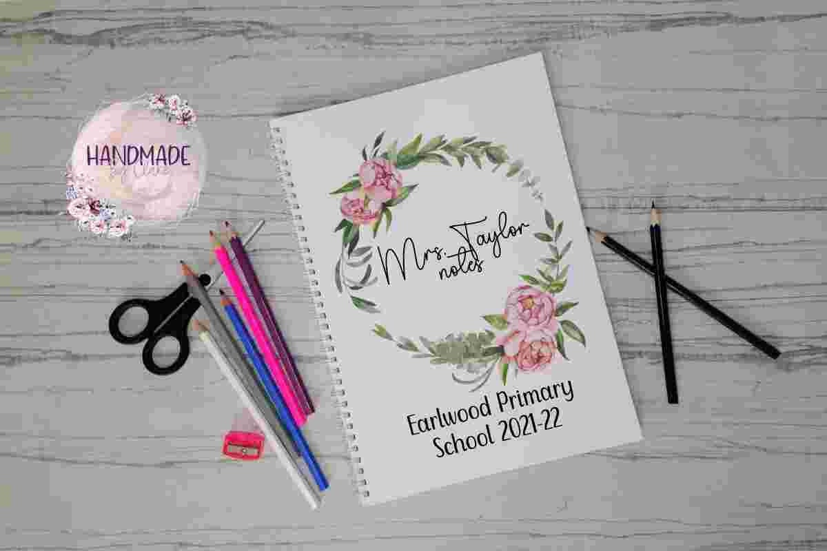 Personalised teacher notebook | Thank you gift | Notepad | teacher gift | teaching assistant gift