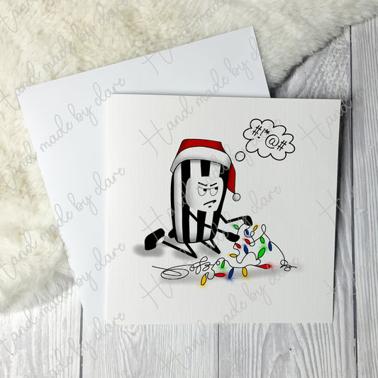 Bah humbug Christmas card, Ant- Christmas Card, grumpy husband, card for boyfriend, card for husband