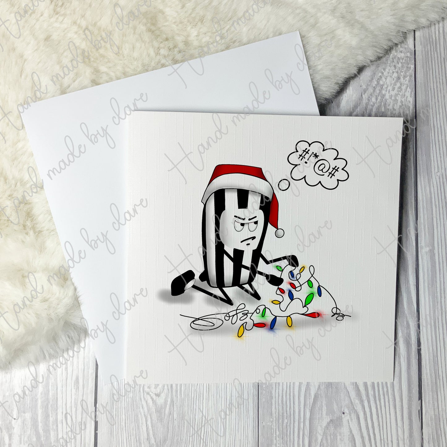 Bah humbug Christmas card, Ant- Christmas Card, grumpy husband, card for boyfriend, card for husband