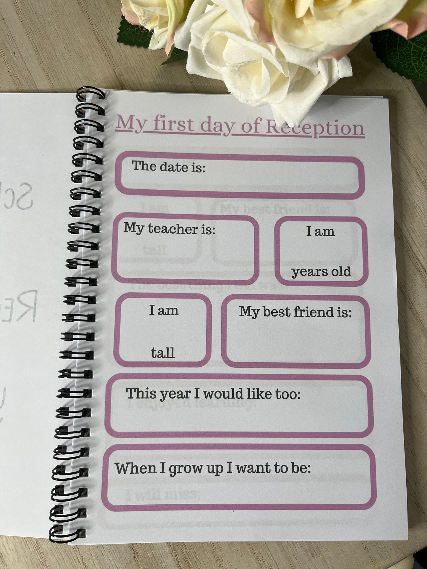 Personalised School Memory Book | My First Day at School | Starting School Gift | School Journal | Reception | Year 6