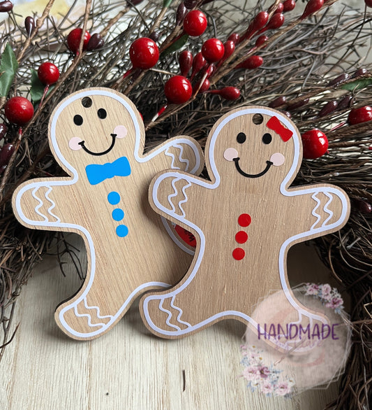 Personalised Christmas Tree Decoration - Personalized Christmas Gingerbread Man | Hanging decoration