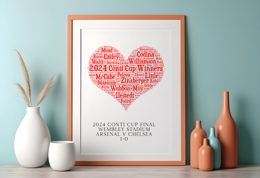 WSL Winners Prints - Conti Cup, WSL Champions & FA cup winners